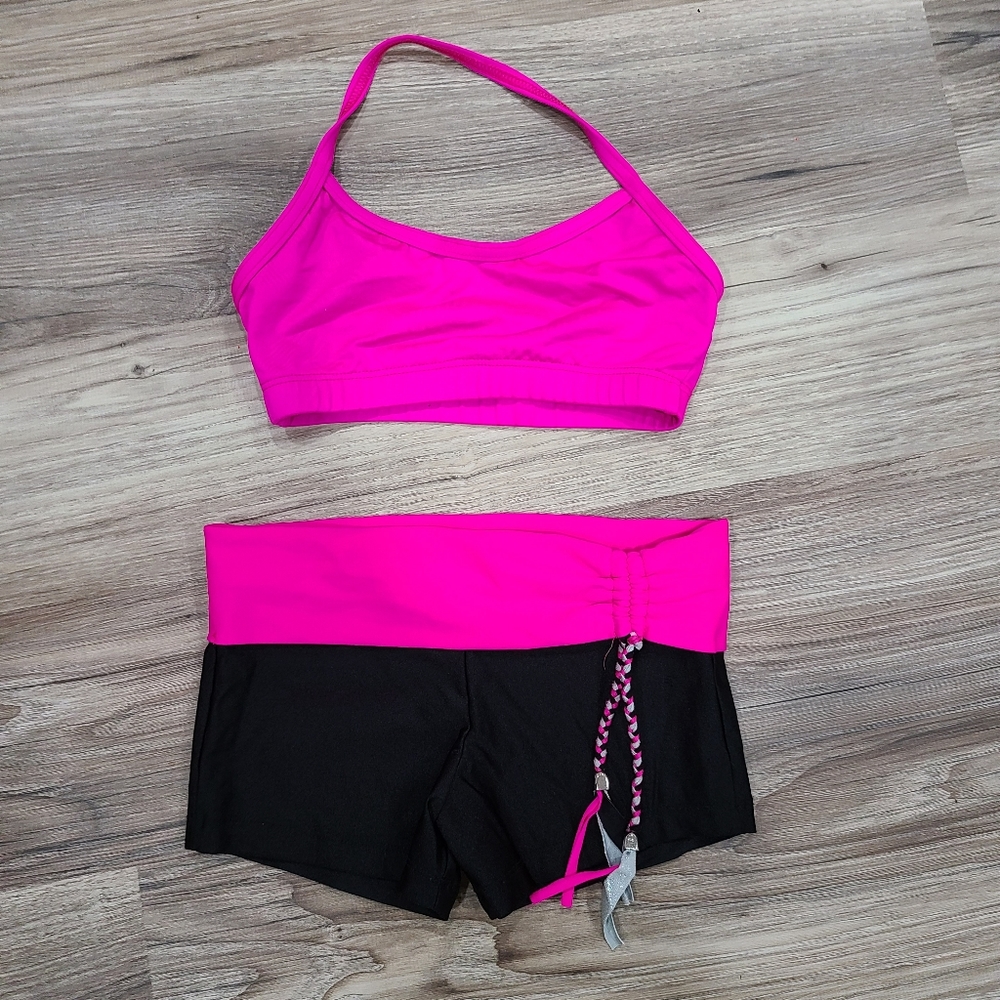 Dance Set Booty Shorts & Sports Bra